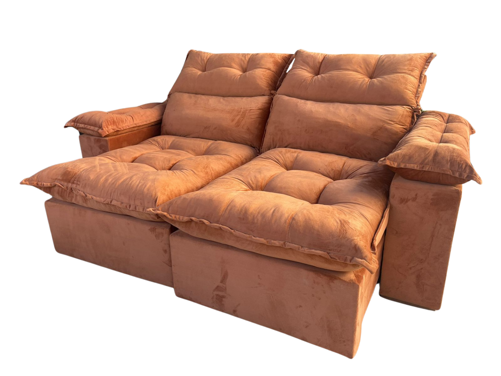 Sofá Retrátil e Reclinável Imperial 2,00 m Veludo Jolie Terracota 13 – IMPERIAL DECOR - Móveis furniture