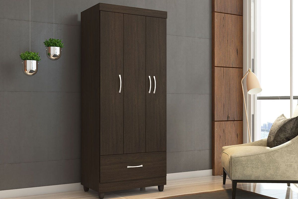 Guarda Roupa Solteiro 3 Portas e 1 Gaveta Prince - Demóbile - Móveis furniture