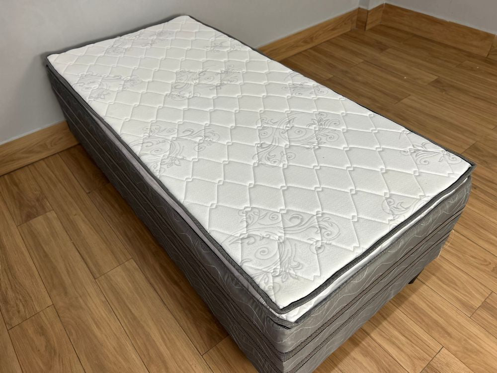 Cama Box Prestige Solteiro Molas Ensacadas c/ Pillow – 88x188x47