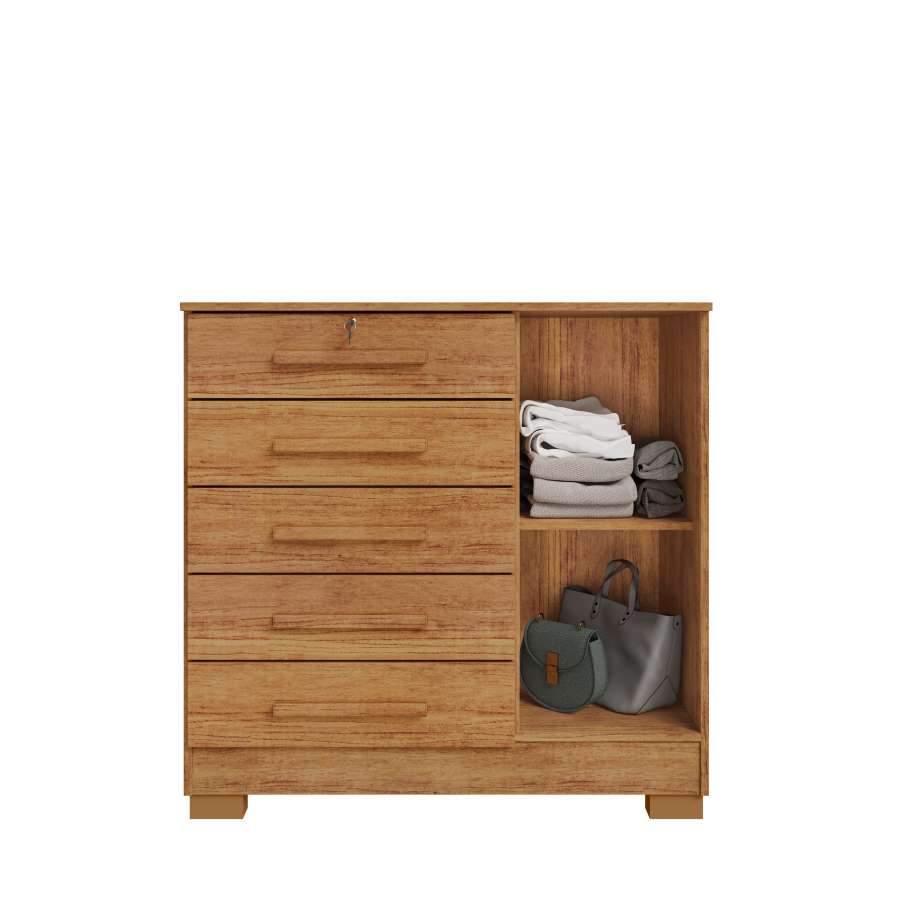 Comoda Mary 5G1P Cedro 2V Rud Rack