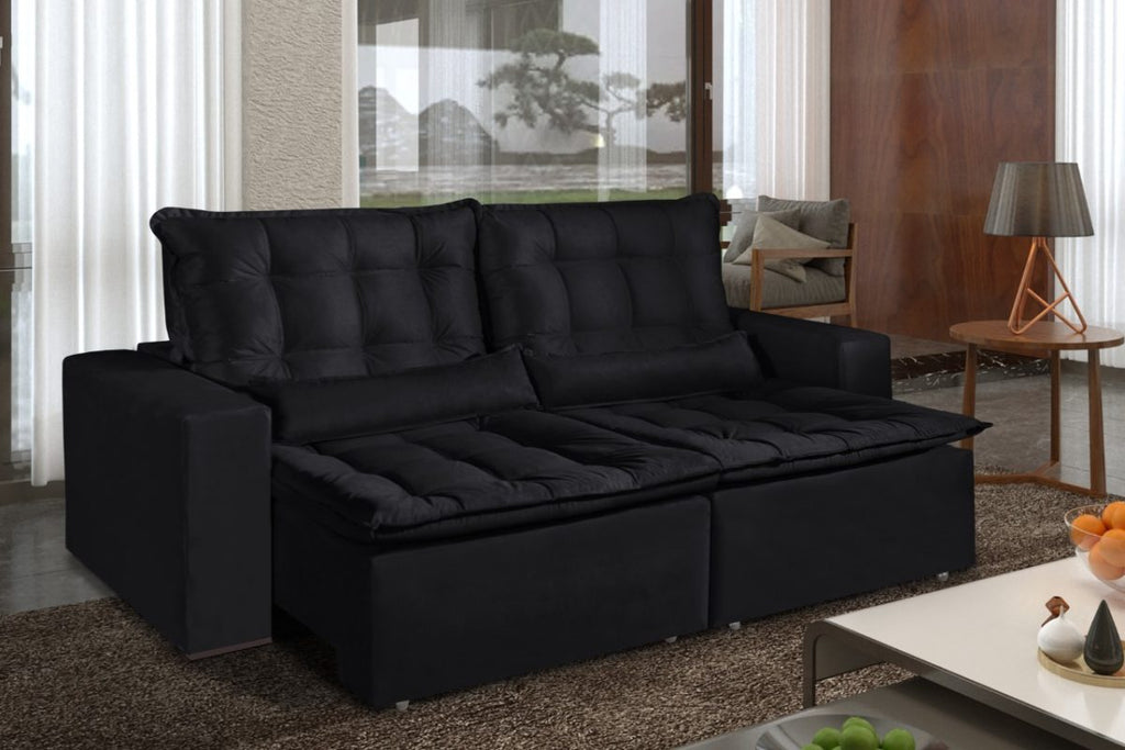 Sofá Maricá Plus Assento Retrátil e Reclinável 2.10 - Móveis furniture