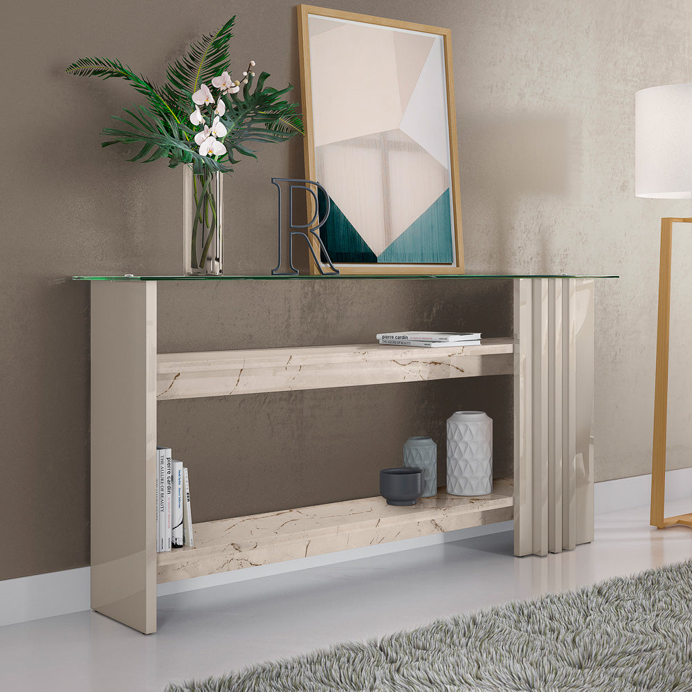 Aparador Frizz Calacata.Off White Madetec - Móveis furniture