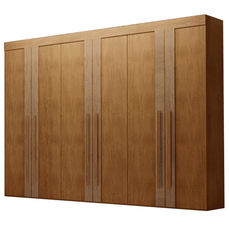 Guarda-Roupa 6 Portas Lucca Premium 2,73 m Naturale – RUFATO TO