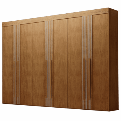 Guarda-Roupa 6 Portas Lucca Premium 2,73 m Naturale – RUFATO TO