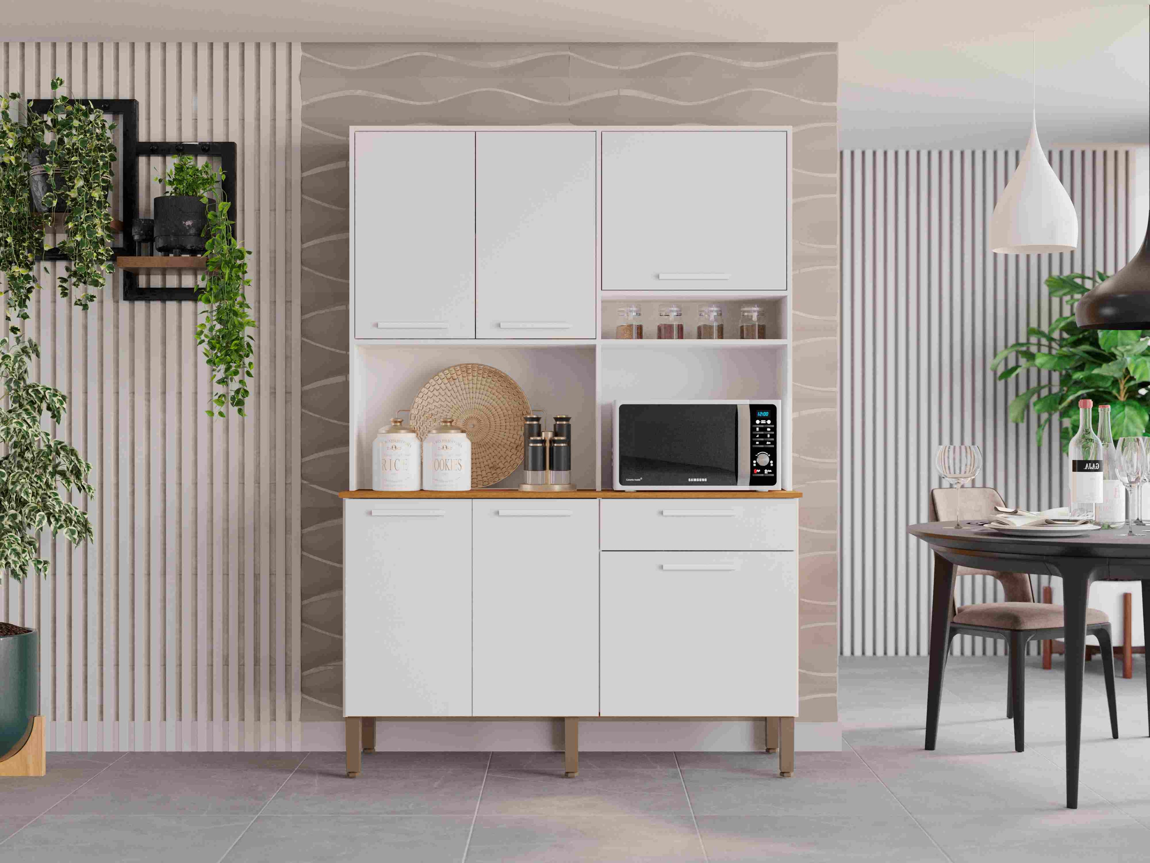 Kit Cozinha Siena 6P1G - Móveis furniture