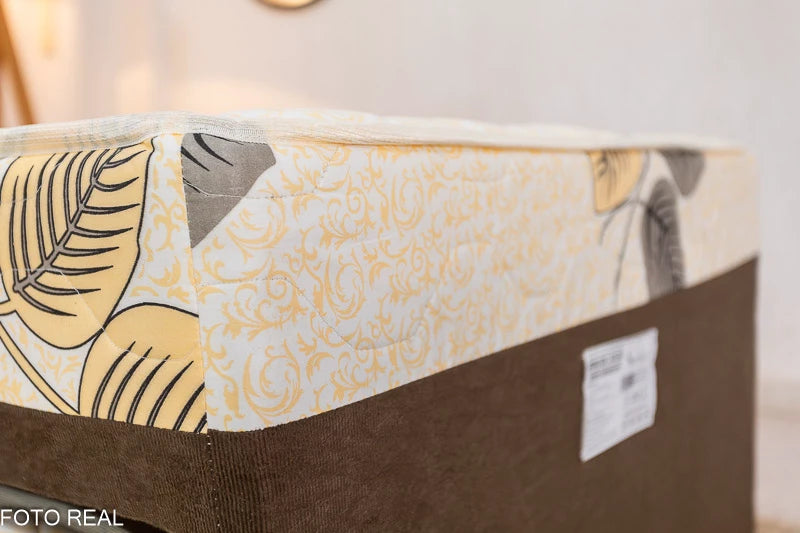 Cama Solteiro Unibox C/ Cama auxiliar Sonho Bom Marrom - Nosso Sonho