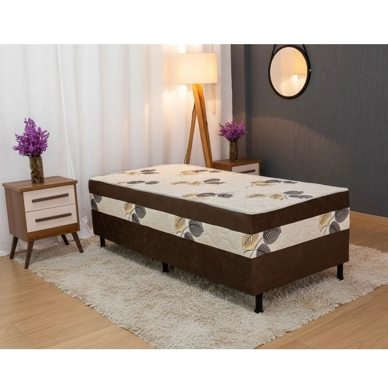 Unibox Solteiro Marrom 88x188x62 Nosso Sonho |