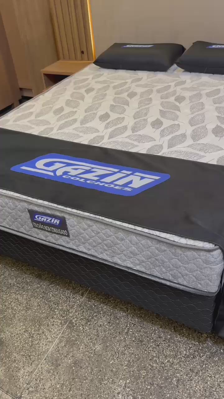 UniBox Casal Supreme Natural D28 138x188x53 Cinza - Gazin